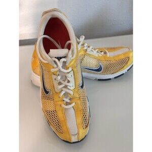 Nike Zoom Running Shoes Women’s Size 8 Yellow Mesh Trainers 324514-412 Y2K 2008